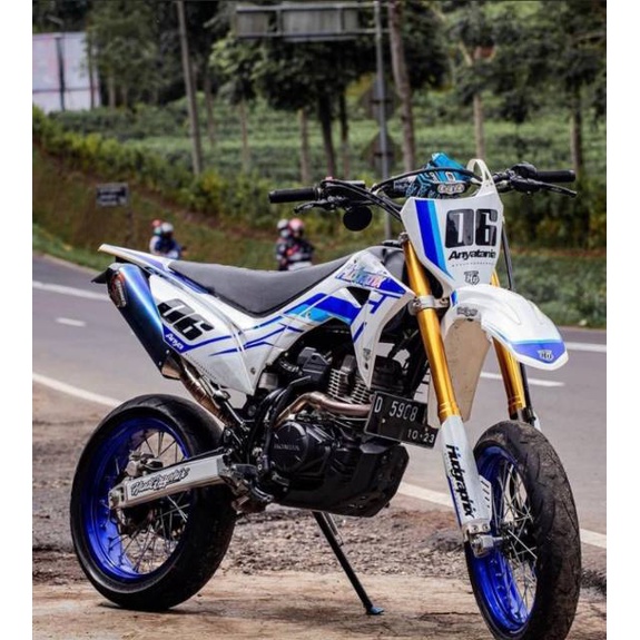 dekal Crf fullbody biru putih stiker CRF 150 L FULLBODY desain suka suka