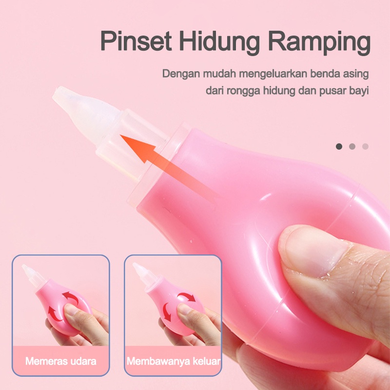 Sedot ingus bayi/Penyedot ingus bayi/Sedotan Pembersih Hidung Bayi Anak Ingus Lendir Nose Cleaner Nasal Aspirator L46