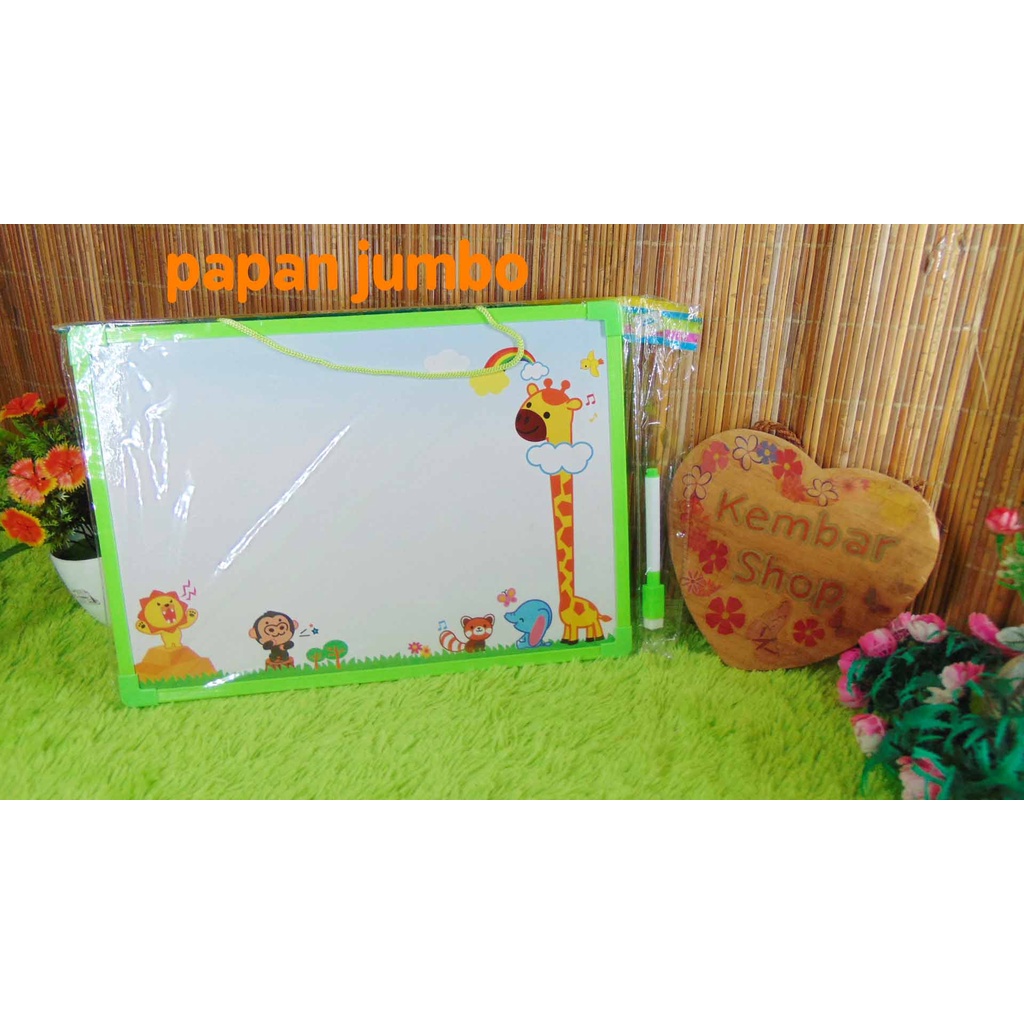 

MP3601 JUMBO! WHITE BOARD PAPAN TULIS BELAJAR ANAK 2 SISI PLUS SPIDOL&PENGHAPUS