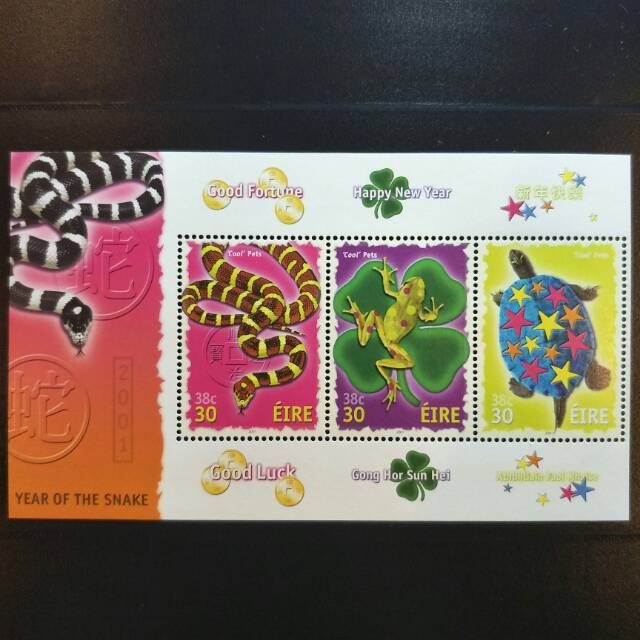 

Souvenir Sheet Perangko Irlandia - Tahun Ular - Prangko Koleksi