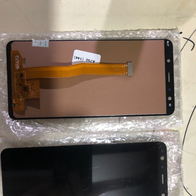 LCD samsung A750 / A7 2018 ori oem kontras hitam only