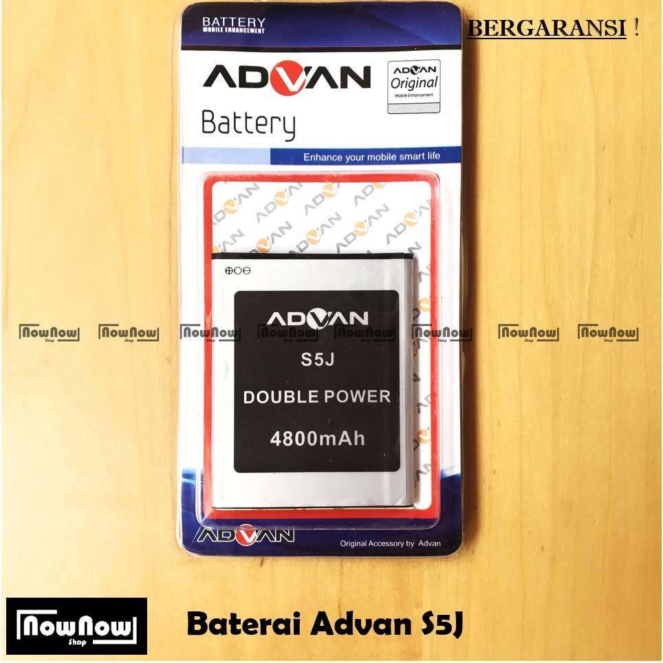 Baterai Advan S5J Original Double Power Batre Batrai Battery HP