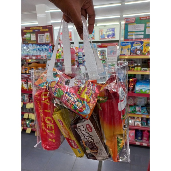 

Tas Mika Transparan PEGANGAN BISBAN Ready Stok