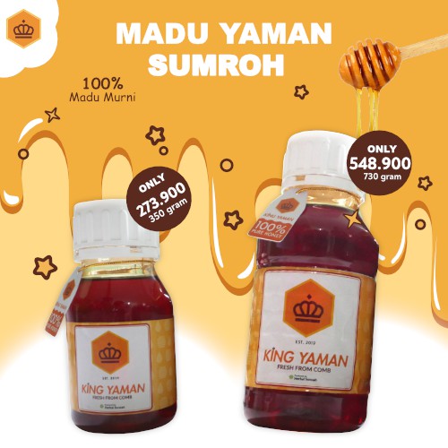 

Madu Sumroh Sumrah Sumroh Import Yaman Asli 100% Ukuran 350 gram dan 730 gram