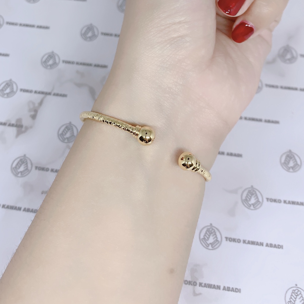 Xuping Gold Gelang Tangan Wanita Model Bangle Love *81