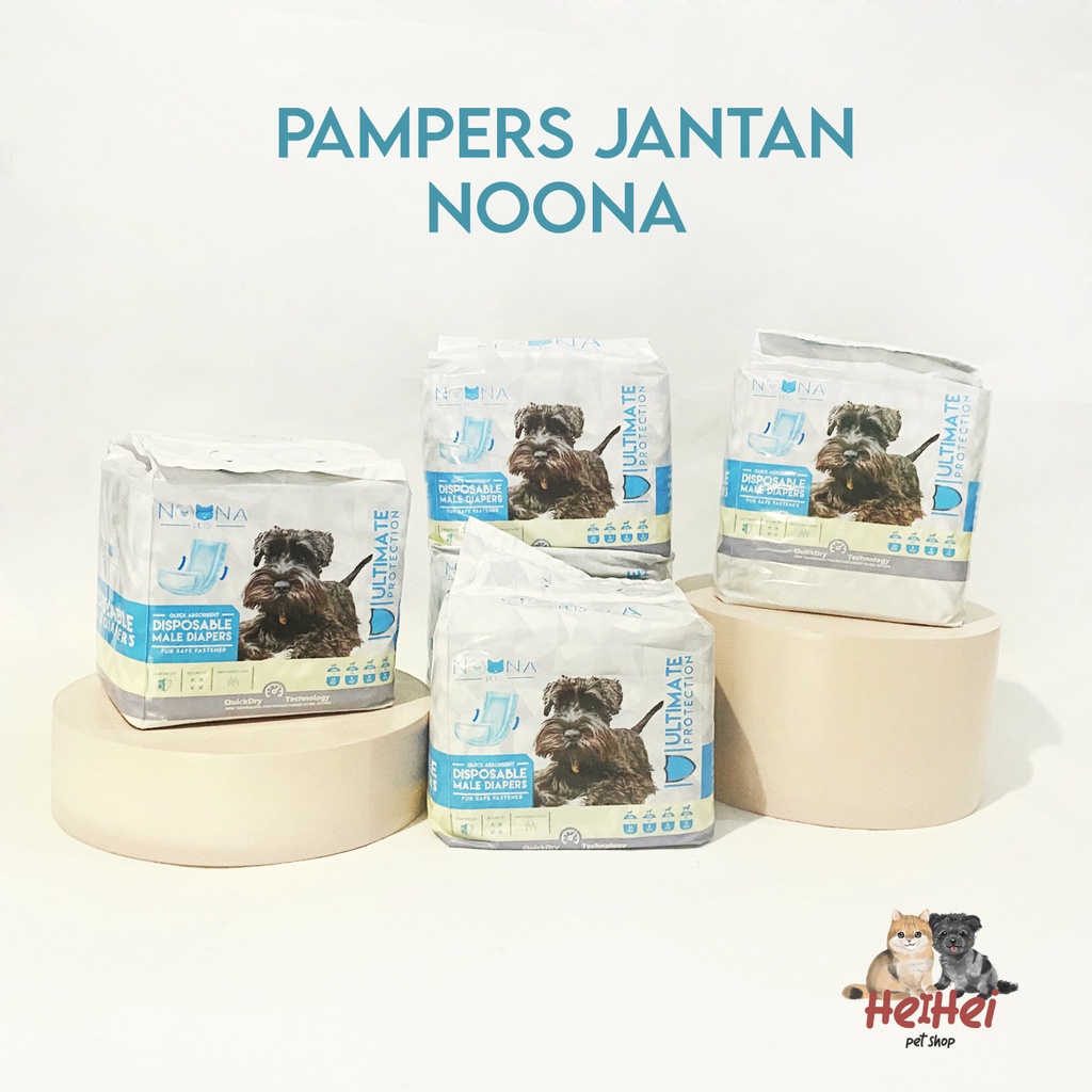 Noona Pets Pampers Jantan 1 pack - Popok Diapers Anjing Dog Male