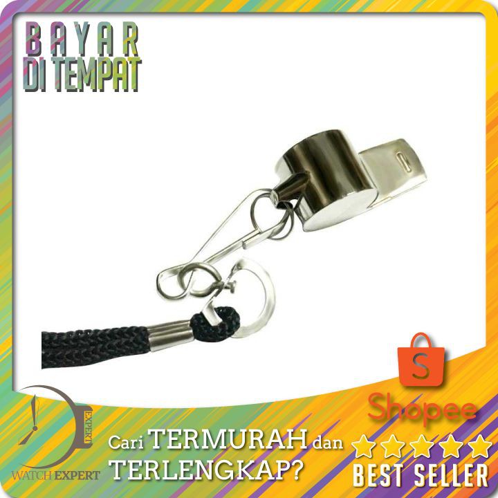 TERLARIS Peluit Wasit Classic Bahan Metal Whistle dengan Lanyard