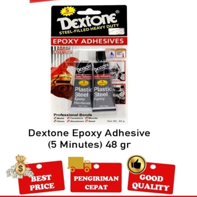 

Lem Dextone - Lem Campur - Lem Epoxy - Lem Besi Serbaguna 5 menit 48gr
