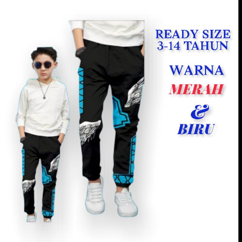 Celana jogger freefire anak/celana joger angel/celana anak original