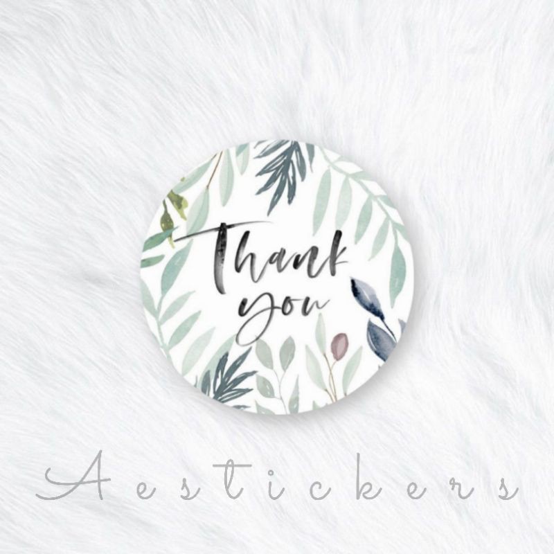 THANK YOU STICKER LABEL STIKER TERIMA KASIH UKURAN 5 CM UNTUK PACKING PRODUK-PART 6