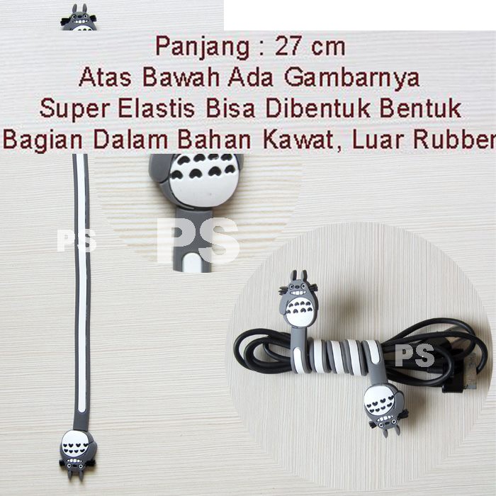 PENGIKAT KABEL PENGGULUNG KABEL CORD HOLDER HELLO KITTY CABLE ORGANIZER