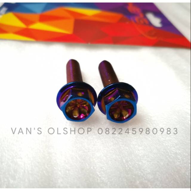 Baut Probolt Blue Untuk Baut Shock Belakang Nmax, Aerox 155 & Xmax 250