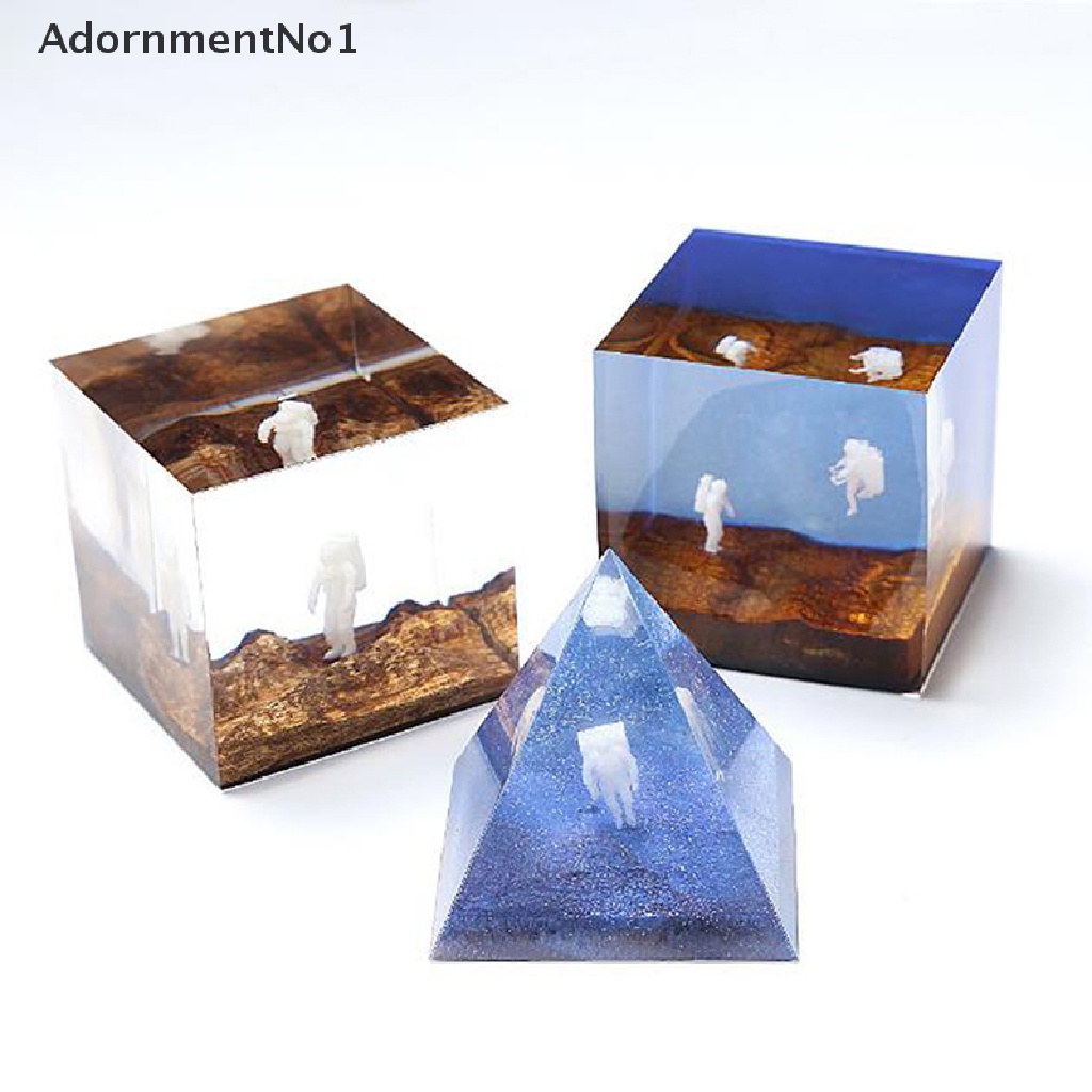 (AdornmentNo1) Cetakan Resin Bentuk Astronot Mini Bahan Silikon Untuk Membuat Perhiasan