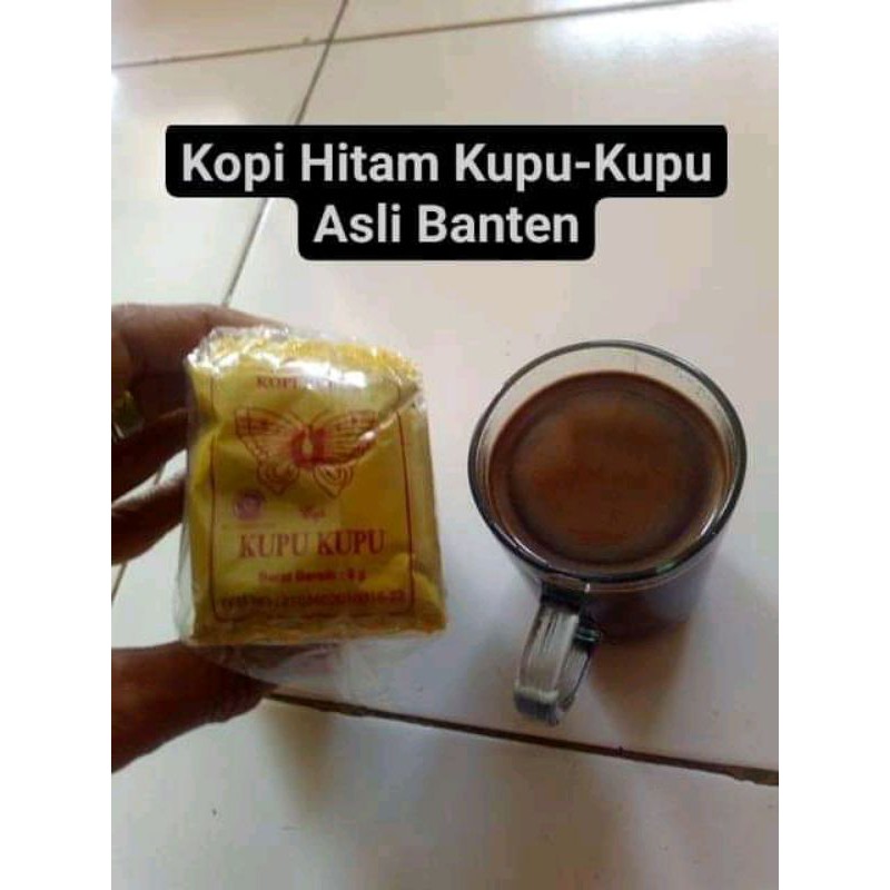 

kopi bubuk cap kupu kupu ( 1 pack isi 20 sachet ) khas Lebak banten