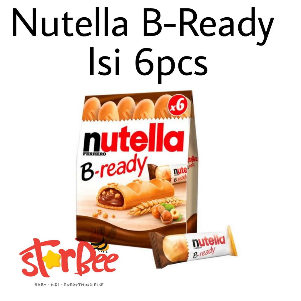 Nutella B-ready isi 6pcs / Nutella B-Ready / Ferrero Nutella / Nutella