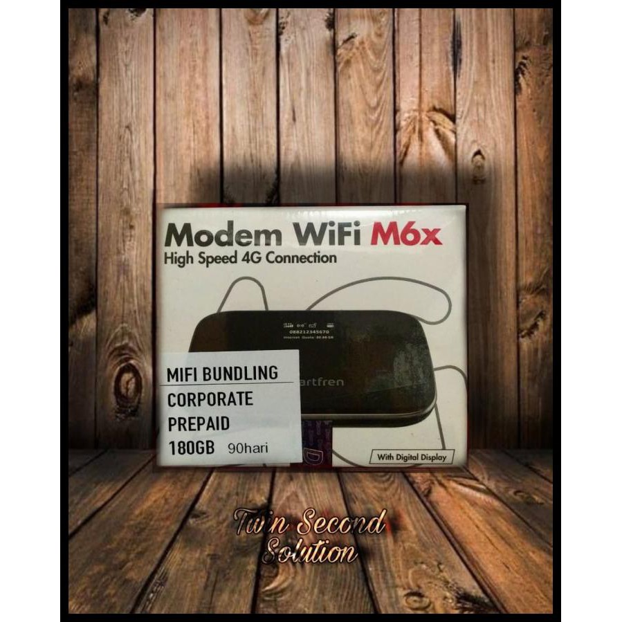 Smartfren M6X 4G Lte - Modem Internet Wifi Mifi Router - 180Gb 3 Bulan