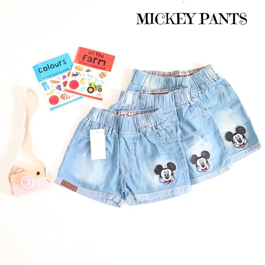 HOTPANTS MIKEY CELANA PENDEK JEANS ANAK 1-3 Th Celana Pendek Anak