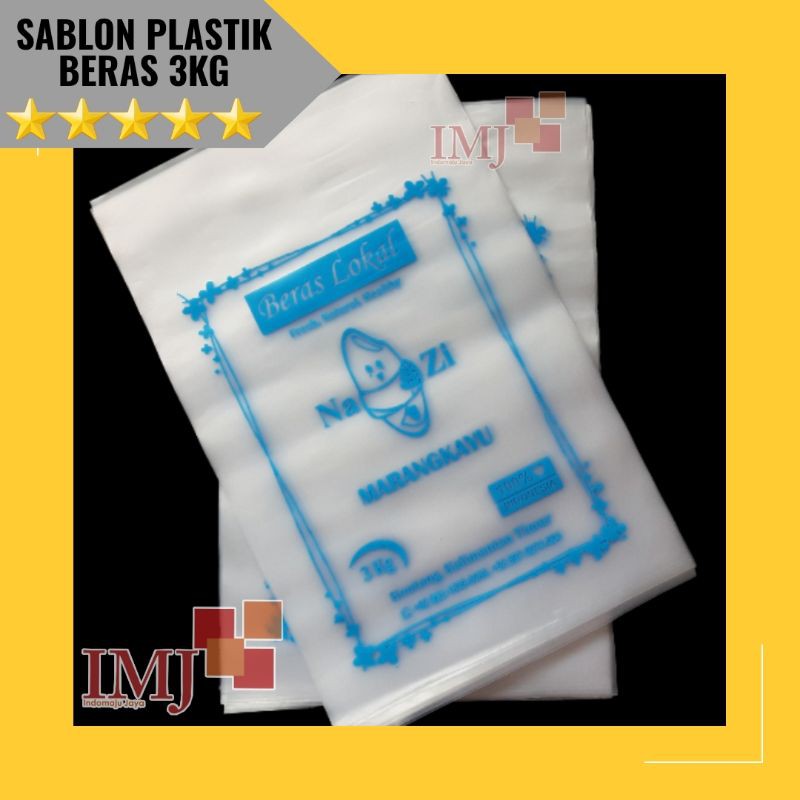 SABLON PLASTIK BERAS 2,5KG 2,5 KG 3KG 3 KG 1 WARNA
