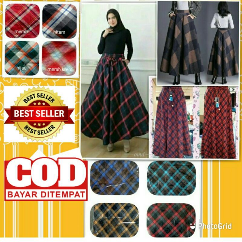 Kumpulan rok hitam trendi