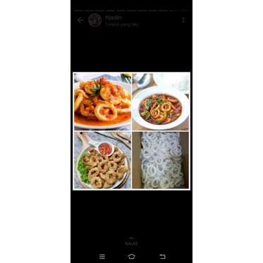 

cumi ring / cumi kupas bersih