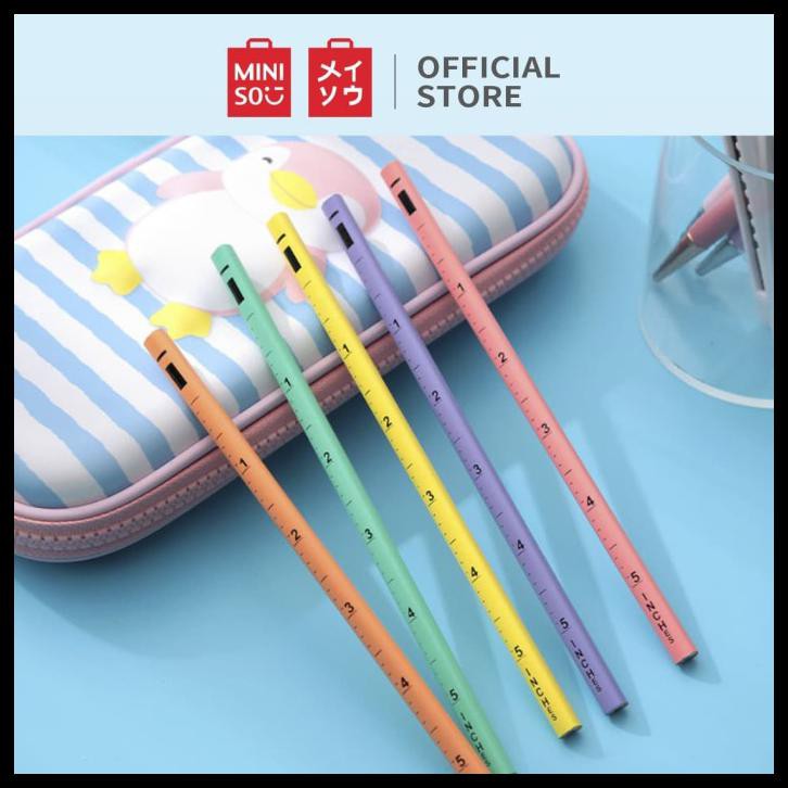 

Miniso Pensil Dengan Skala Untuk Kantor Dan Siswa 5Pcs