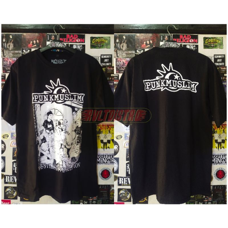 Kaos Punk Muslim / Kaos Distro / T-shirt Punk Kaos Pria