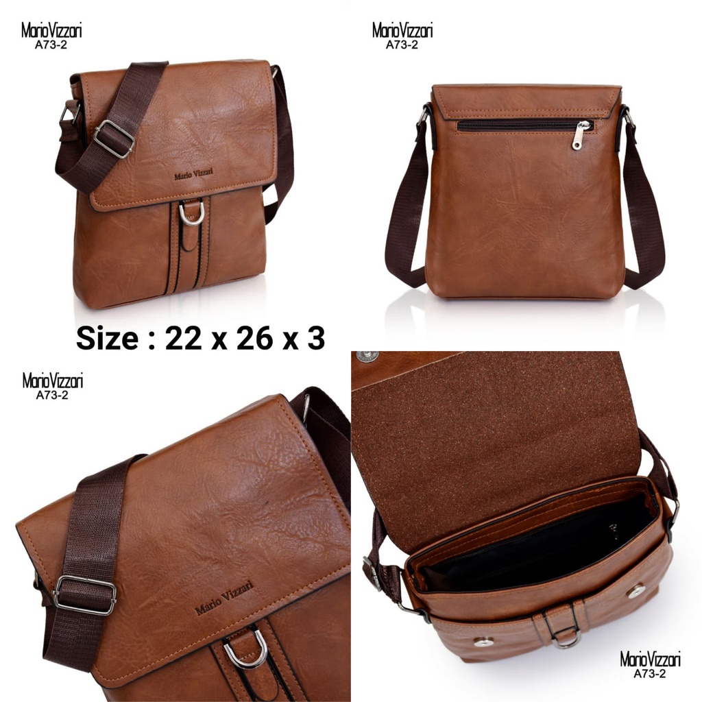 Tas Selempang Pria Kulit Mario Vizzari Diego (A73-2)