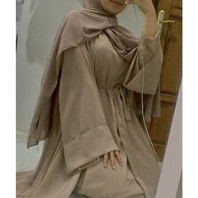 Abaya Set / Abaya malaysia/Abaya set pasmina outer gamis / abaya raya by aniindy
