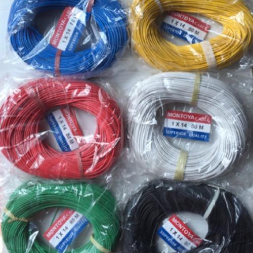 Kabel Serabut Praktik Elektro Sekolah Ukuran 1x10 1x14 Harga dijual Per Meter ECERAN