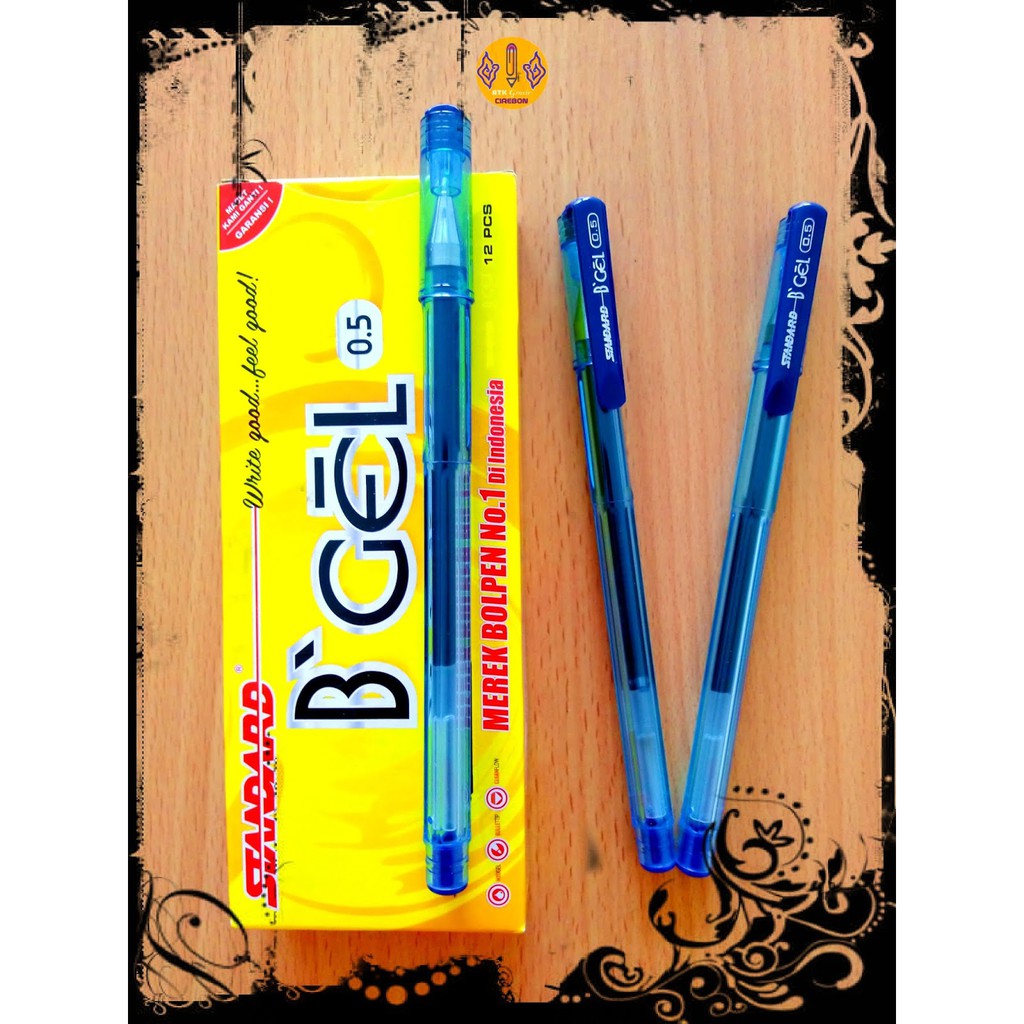 

Pulpen Gel Standard B’Gel Biru 0,5 mm (Satuan)