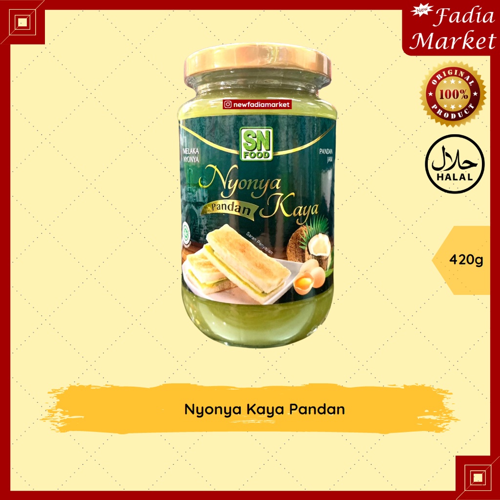 

Nyonya Kaya Pandan Jam (Selai Pandan) 420g