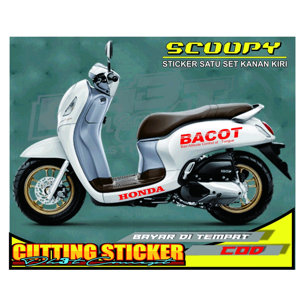 STICKER SCOOPY BACOT CUTTING STICKER SCOOPY PRESTIGE ALL SCOOPY