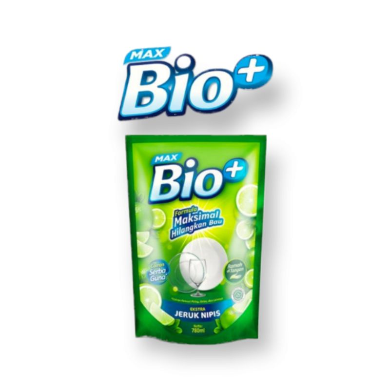 Max Bio+ Sabun Pencuci Piring Jeruk Nipis 780mL