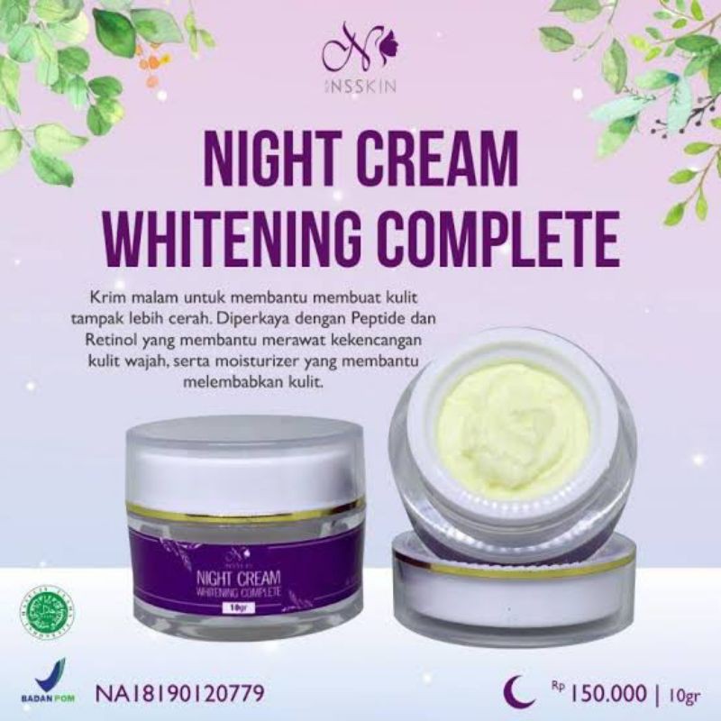 night cream whitening complete by new ns skincare