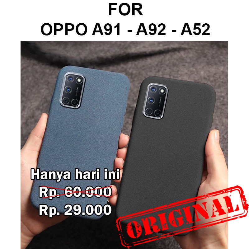 SAND SCRUB soft case Oppo A91 Reno 3 - A52 A92 casing cover tpu ultra thin matte silikon