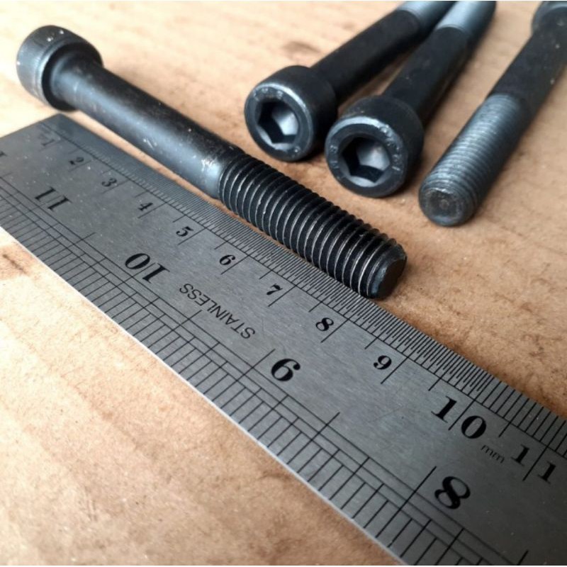 BAUT L BAJA M10 X 80 / BAUT M10 / BAUT 17 KUNCI L8 / L 8 HALF DRAT / BAUT L M10 X 80 / BAUT L M10X80