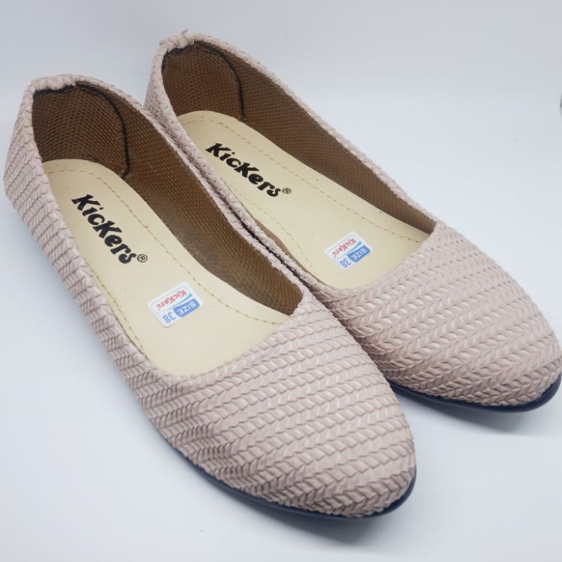 Promo 4.4 flatshoes wanita kickers kode RJ01 | sepatu flat shoes kickers