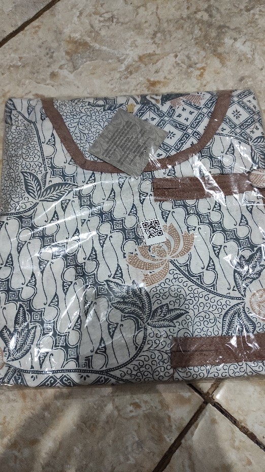 M-l-xl-xxl Batik Tunik Wanita Asj Sa Hrb026 Kenongo Pekalongan Sogan Tulis