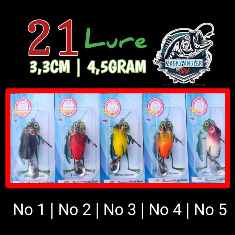 Soft Frog  Mini 21 Lure Umpan Casting Gabus