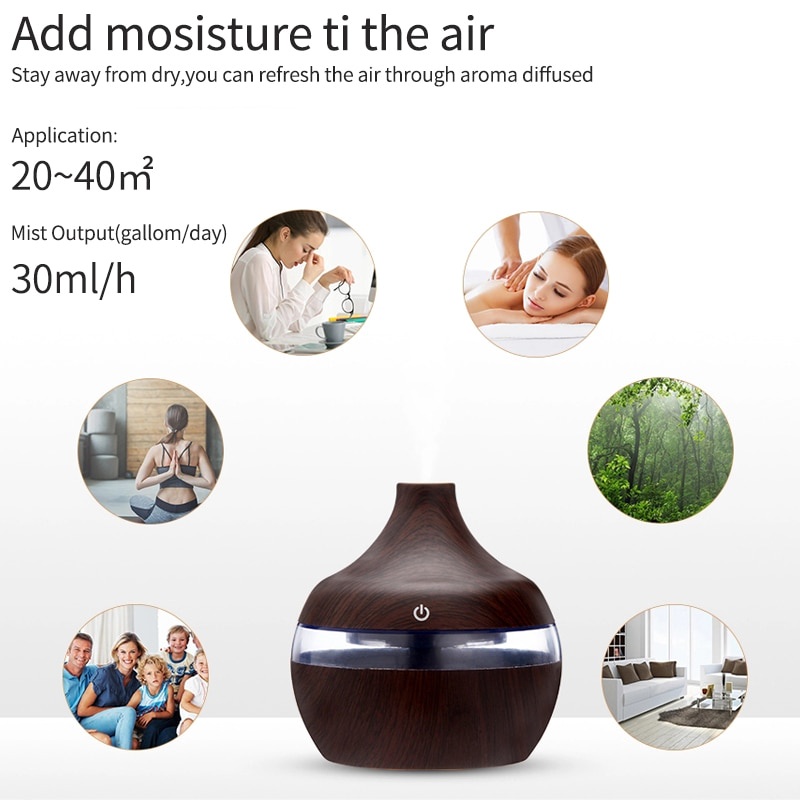 Air Humidifier Diffuser Aromateraphy Pelembab Ruangan KJR-J003