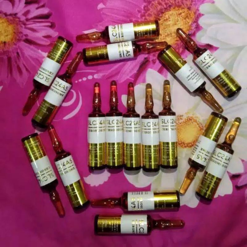 SLC24A5 gold Chromosome 10mili FREE ONGKIR+PURE+WHITENING BOSTER