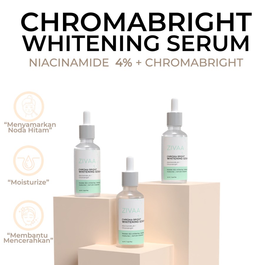 ZIVAA Chroma Bright Whitening Serum [ BAYAR DI TEMPAT ]