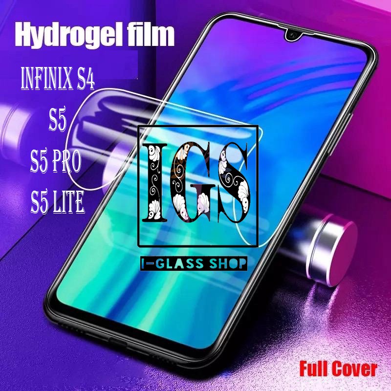 IGS ANTI GORES JELLY HYDROGEL INFINIX S4 S5 S5PRO S5LITE FULL SCREEN PROTECTOR GUARD SHOCK PRO LITE