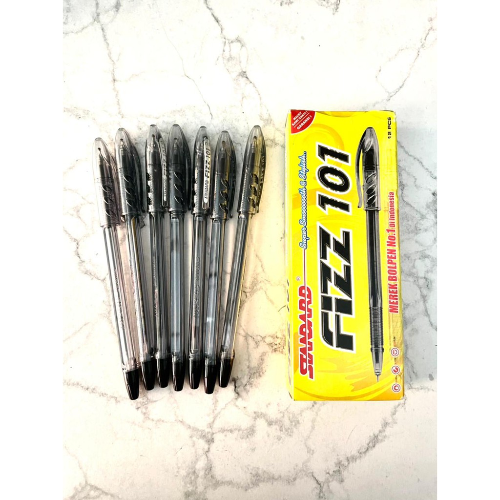 

pulpen/ pulpen standard/ pulpen hitam / ballpoint / atk