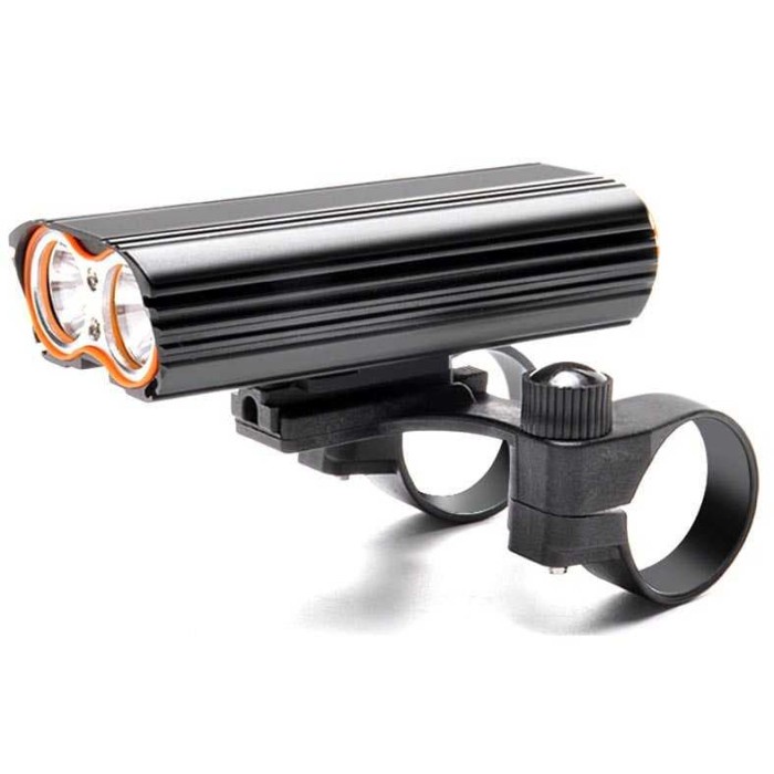 PROMO LAMPU SEPEDA LED DUAL HEAD 7000LM (RECHARGEABLE) T415T