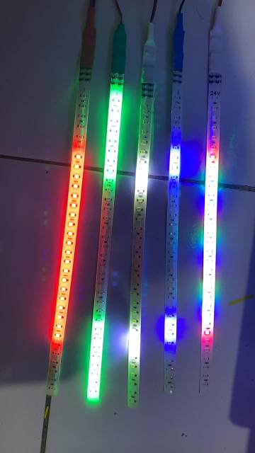 (INDO 168)Lampu Led Strip Flexible 30cm Running Welcome Led Waterproof ada 12 dan 24 volt