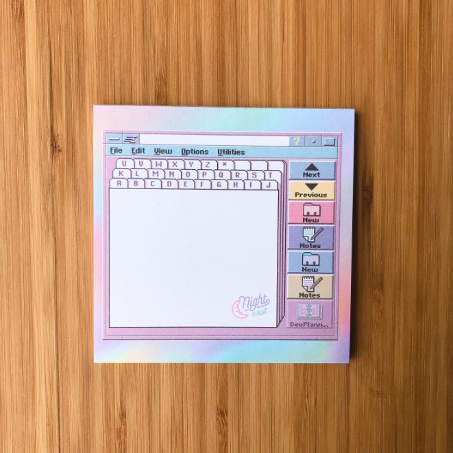 

Typing Desktop Pink Memo Pad