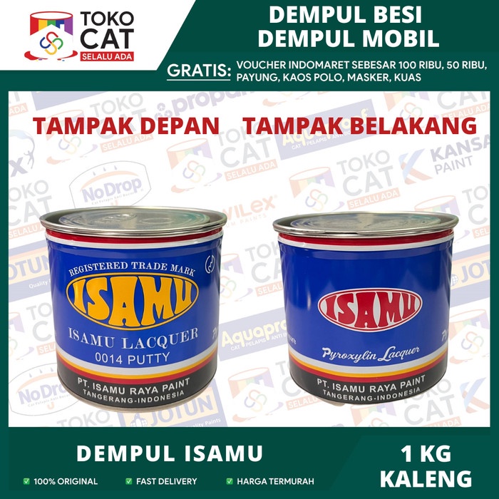 ISAMU DEMPUL 1 KG / ISAMU LACQUER 1 KG / DEMPUL HALUS / DEMPUL MOBIL