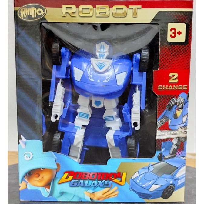 1504 Mainan Boboiboy Robot Warna Biru Putih / Boboiboy Galaxy Robot