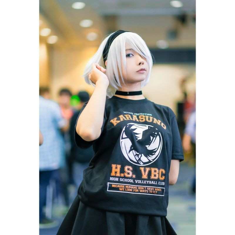 Baju Kaos Anime Haikyu ! Karasuno HS Volley Club